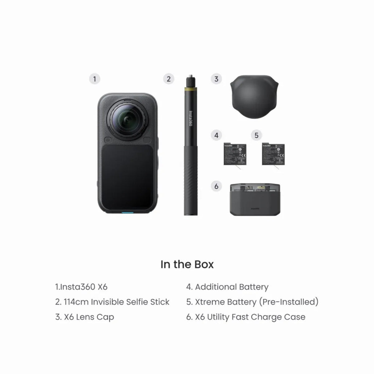Insta360 X6 8K50fps 360° Action Camera