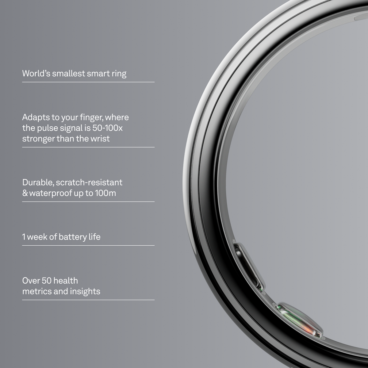 Oura Ring 5 Silver